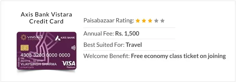 Axis Bank Vistara Credit Card