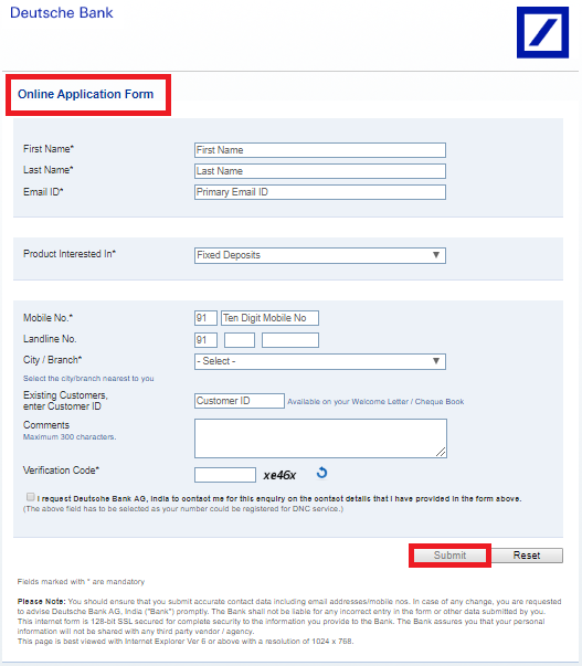 Deutsche Bank Fd Rates Fixed Deposit Interest Rate Calculator 2020