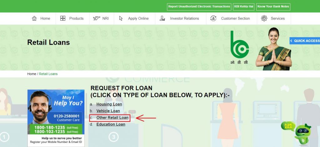 other retail loans