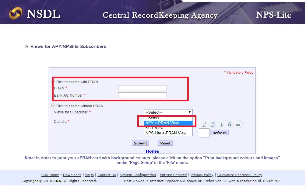 APY account password
