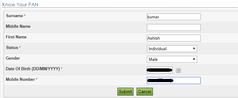 know your pan cardname pan no dob at paisabazaar