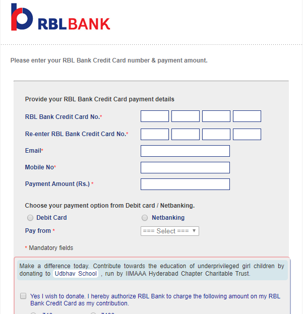 RBL Credit Card Payment How to Pay Bill Online and Offline 27 June 2021