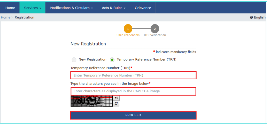 GST registration - Part B