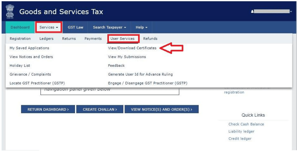 GST registration certificate
