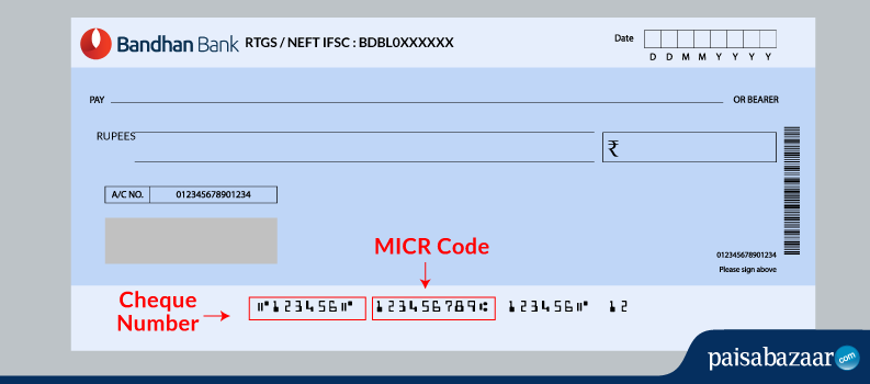 Bandhan micr code