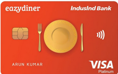 Image of EazyDiner IndusInd Bank Platinum Credit Card