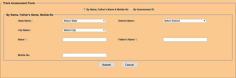 PMAY Application Status by Name