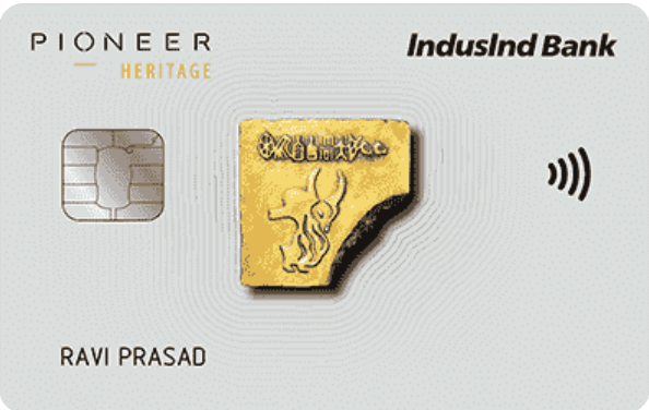 Image of IndusInd Bank Pioneer Heritage Metal Credit Card