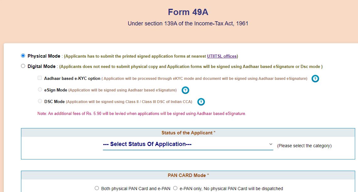 UTIITSL PAN Card Know All About UTI PAN at