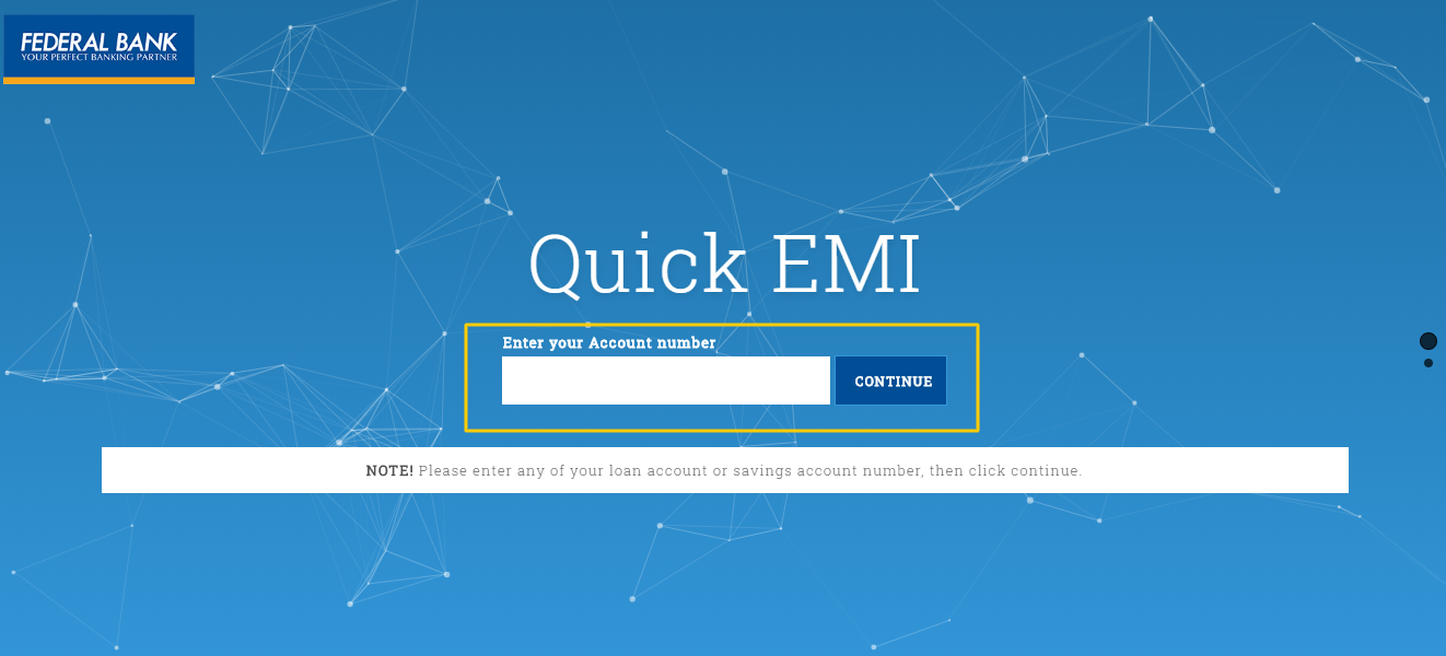 Federal Bank Quick EMI Pay