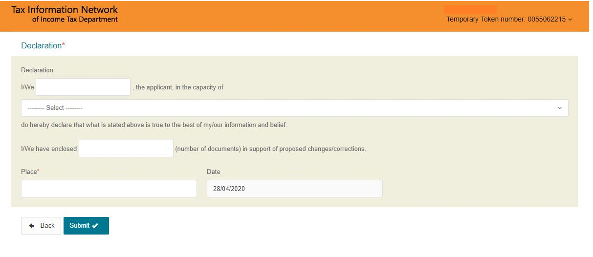 search pan card detailsname dob pan number address