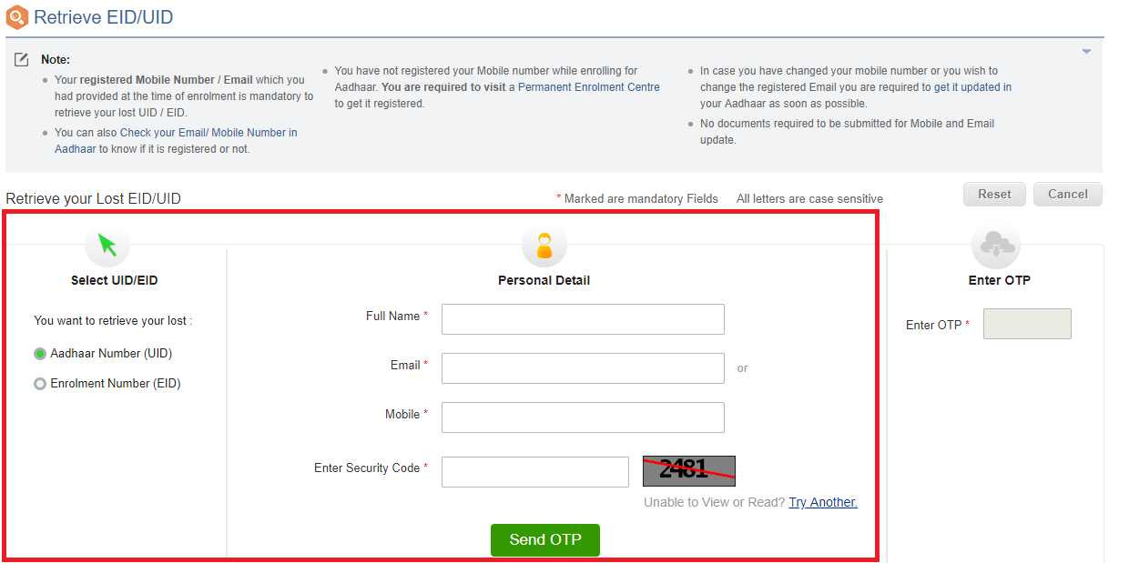 how to update aadhar card mobile number online without otp how to update aadhar card mobile number online without otp