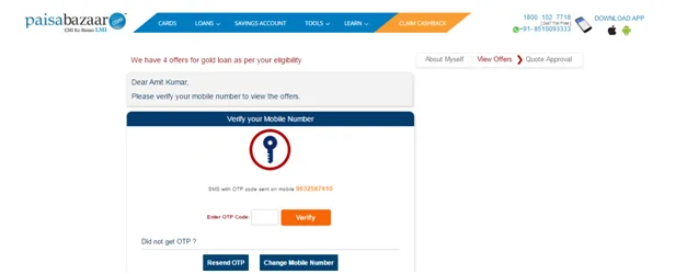 Apply for Gold Loan