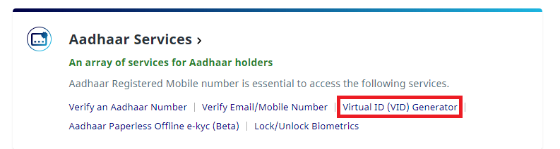 dhaar Virtual Id How To Generate Virtual Id Paisabazaar Com