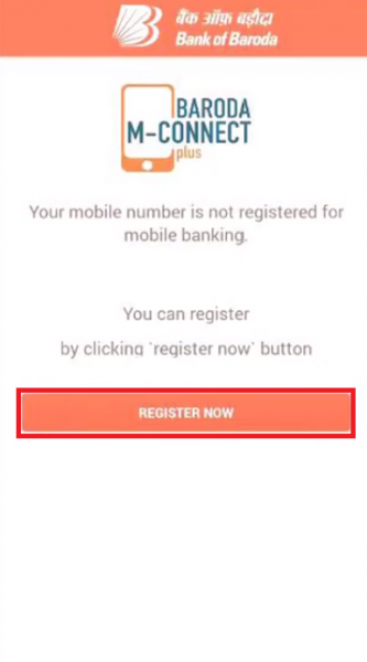 Bank of Baroda Mobile Banking - BOB Mobile Banking App, Registration