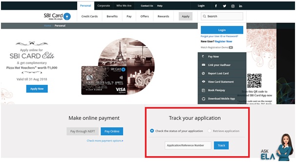 𝐒𝐁𝐈 Credit Card 𝐀𝐩𝐩𝐥𝐢𝐜𝐚𝐭𝐢𝐨𝐧 𝐒𝐭𝐚𝐭𝐮𝐬 - Track SBI Credit Card Status Online - 22 January 2021