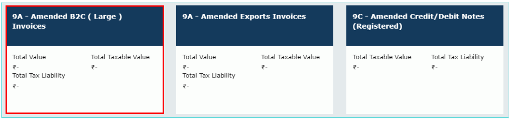 GSTR-1 9A, 9C