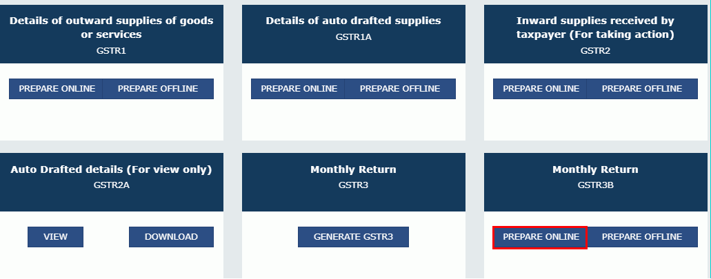 GSTR to be filed