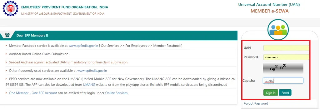 EPF Member Portal