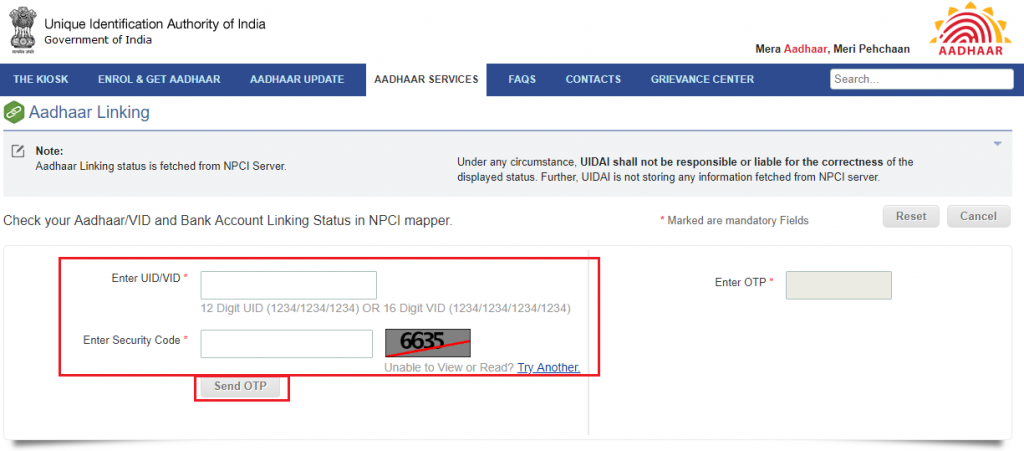 How To Check Aadhaar And Bank Account Linking Status Paisabazaar