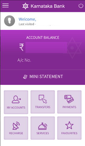 KBL Mobile Banking Home
