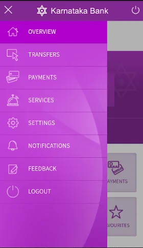 KBL Mobile Banking Menu1