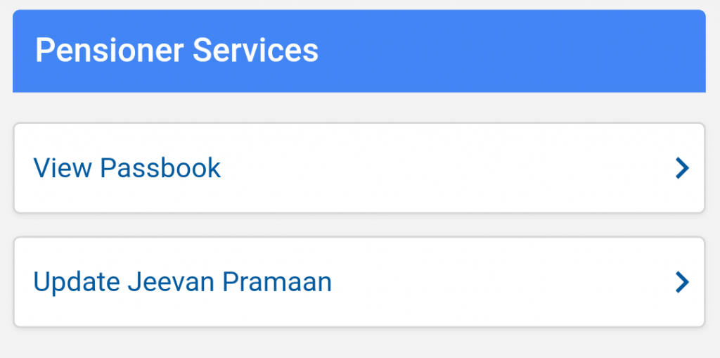 Pensioner Services Umang App 