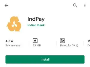 Step 1 - Indian Bank Mobile Banking App Download