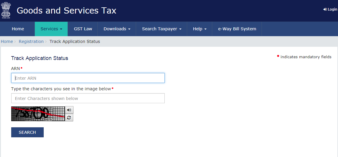 Track GST Application Status