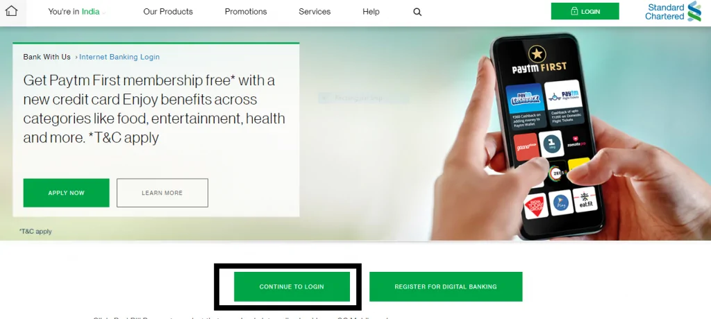 SCB Login 1