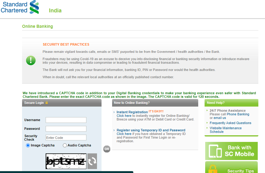 SCB Login 2