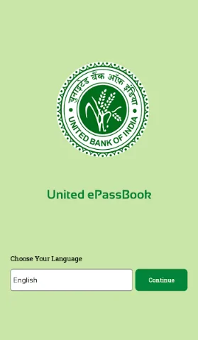 1 - United ePassbook Language Selection