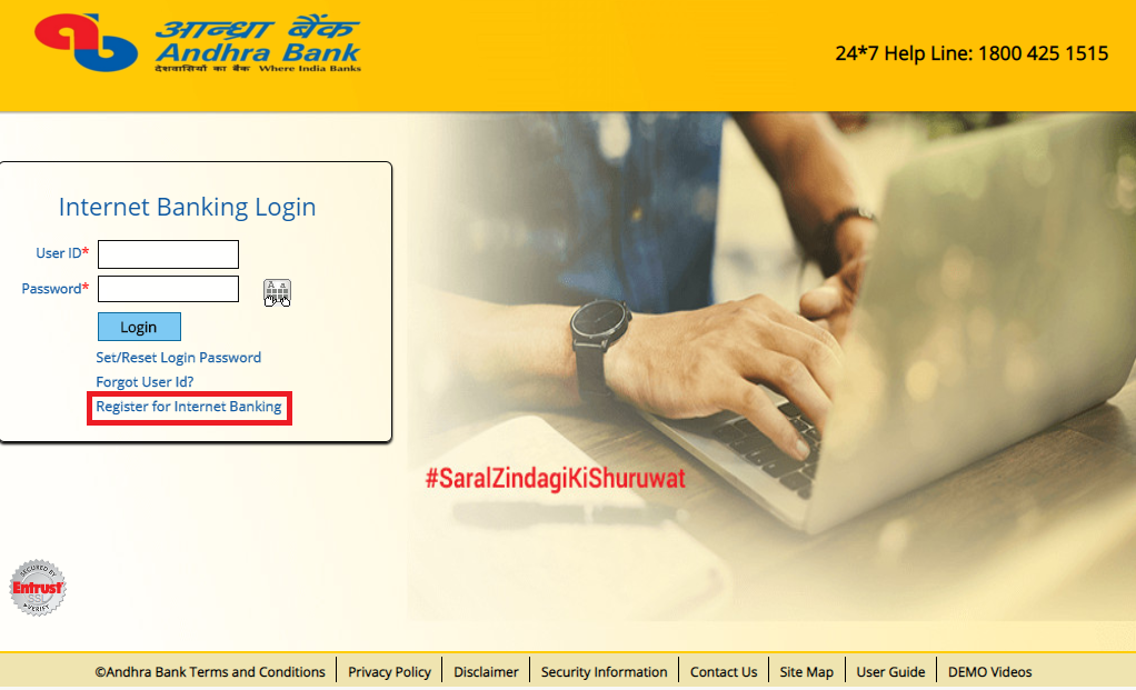 Andhra Bank Net Banking Login, Andhra Net Banking New ...