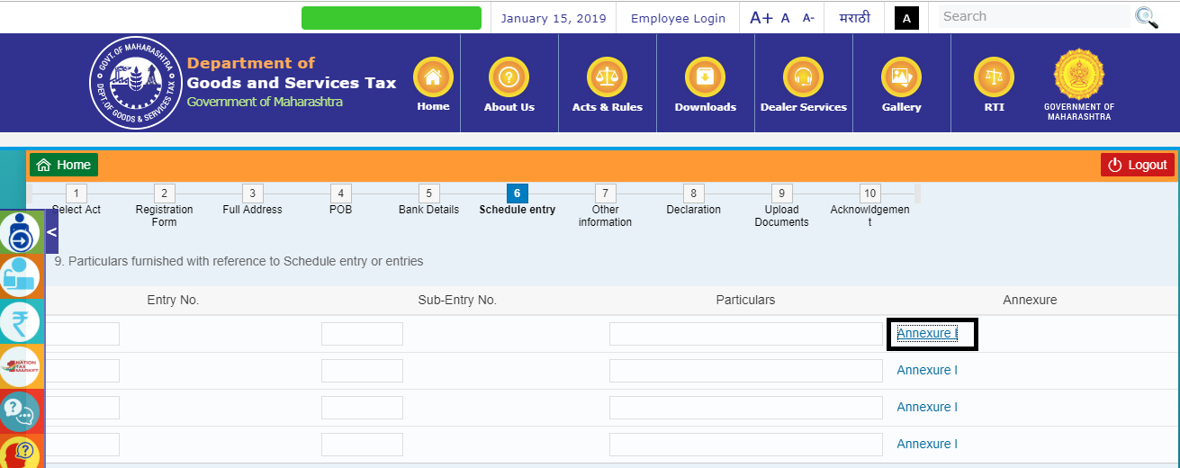 Annexure Profession Tax Maharashtra