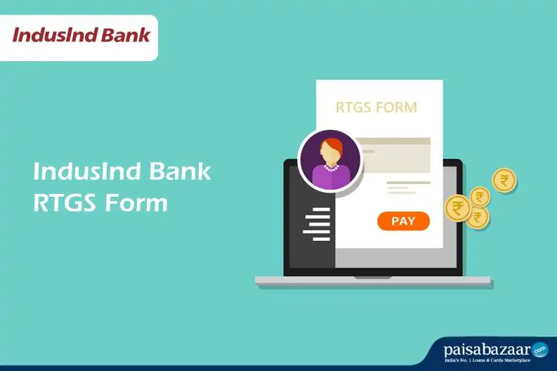 IndusInd Bank RTGS Form