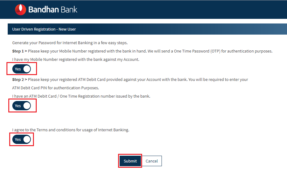 registration new users
