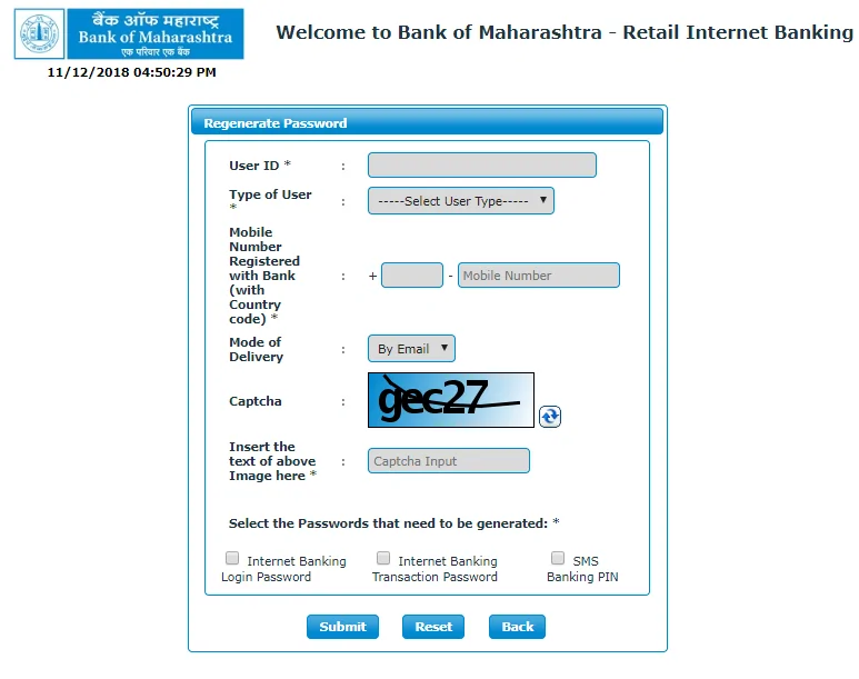 Retail Internet Banking