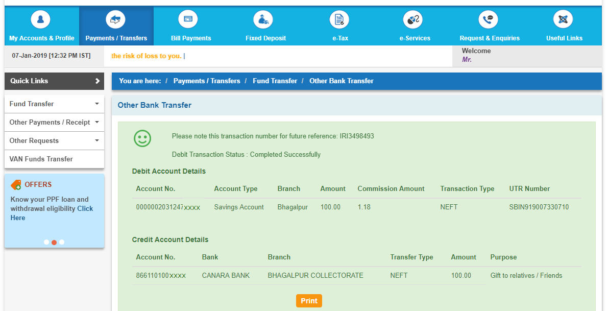 SBI NEFT Charges Timings Form Credit Card Payment Limit Transfer