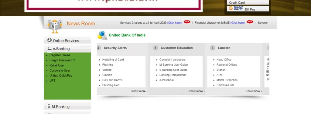 UBI Net Banking