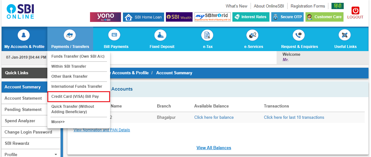 SBI NEFT Charges Timings Form Credit Card Payment Limit Transfer