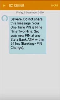 6 - ATM PIN Generation SMS