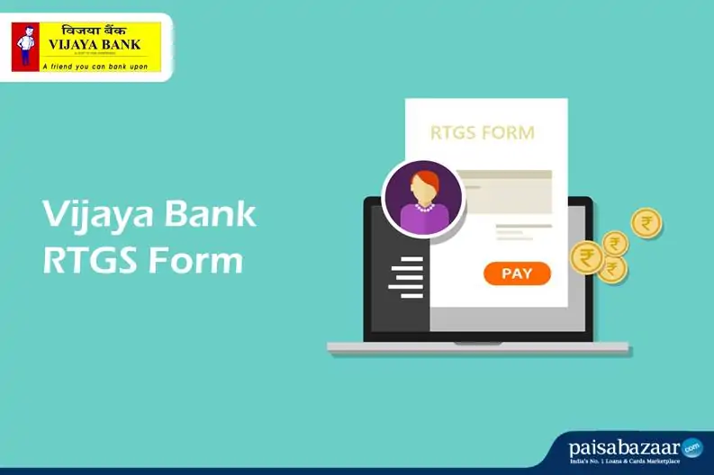 Vijaya Bank RTGS Form