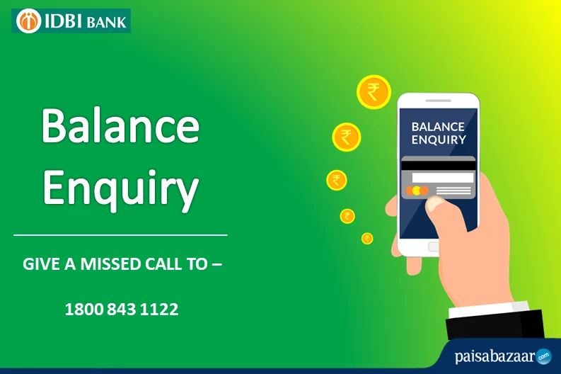 idbi bank balance check