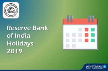 RBI Holidays 2019 | Reserve Bank of India Month-wise Holidays List