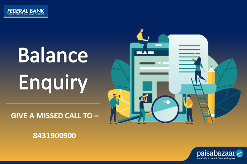 Federal Bank Balance Check by Number, Missed Call, SMS ...