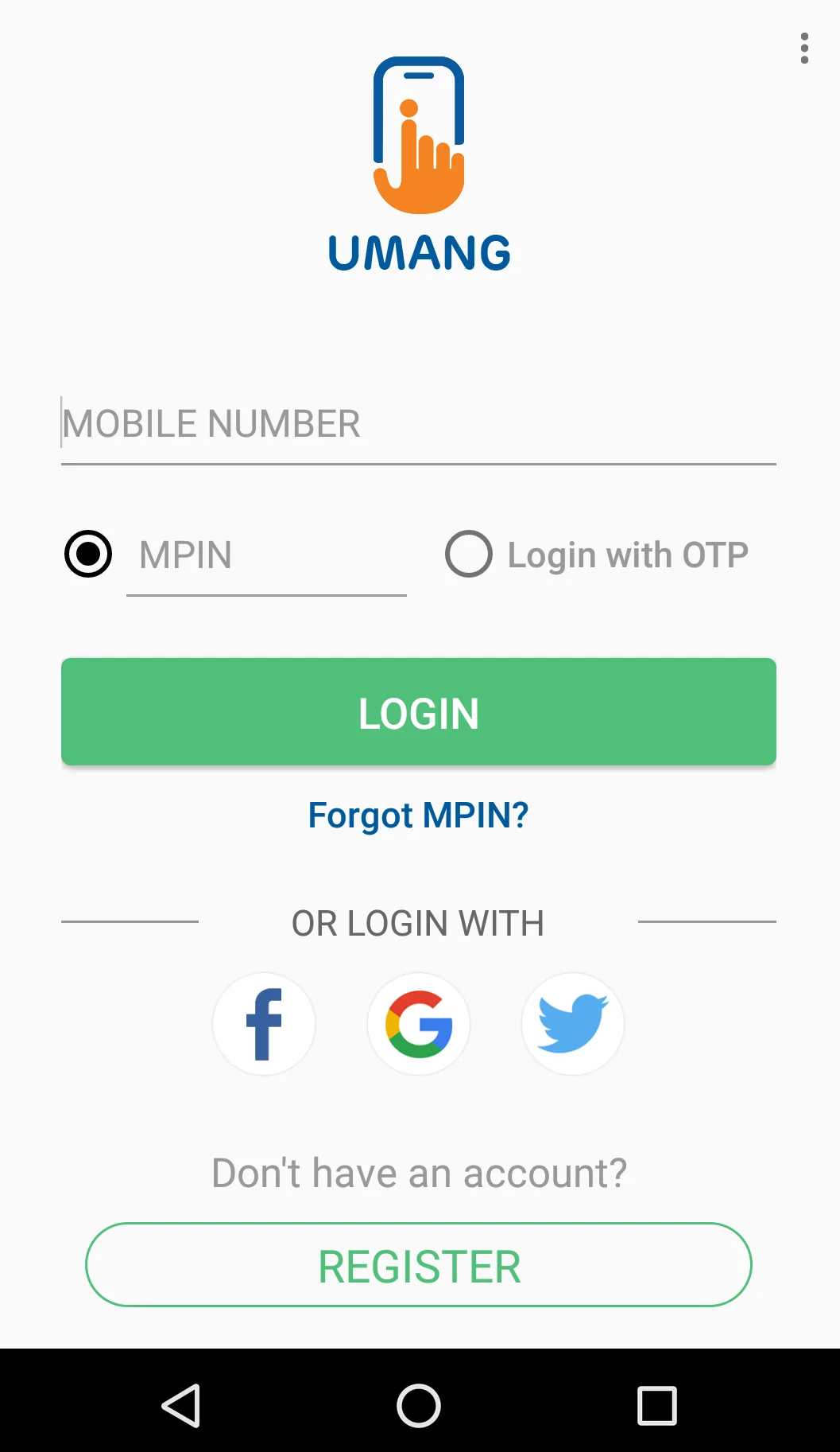 Umang App Login