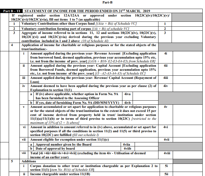 ITR 7 Part B