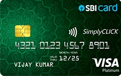 SBI SimplyClick Credit Card