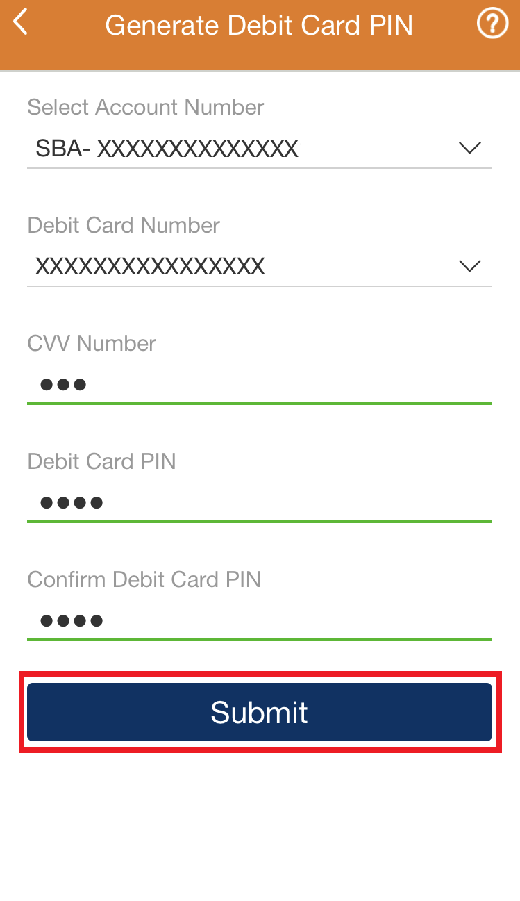 4 - Generate ICICI Debit Card PIN - iMobile