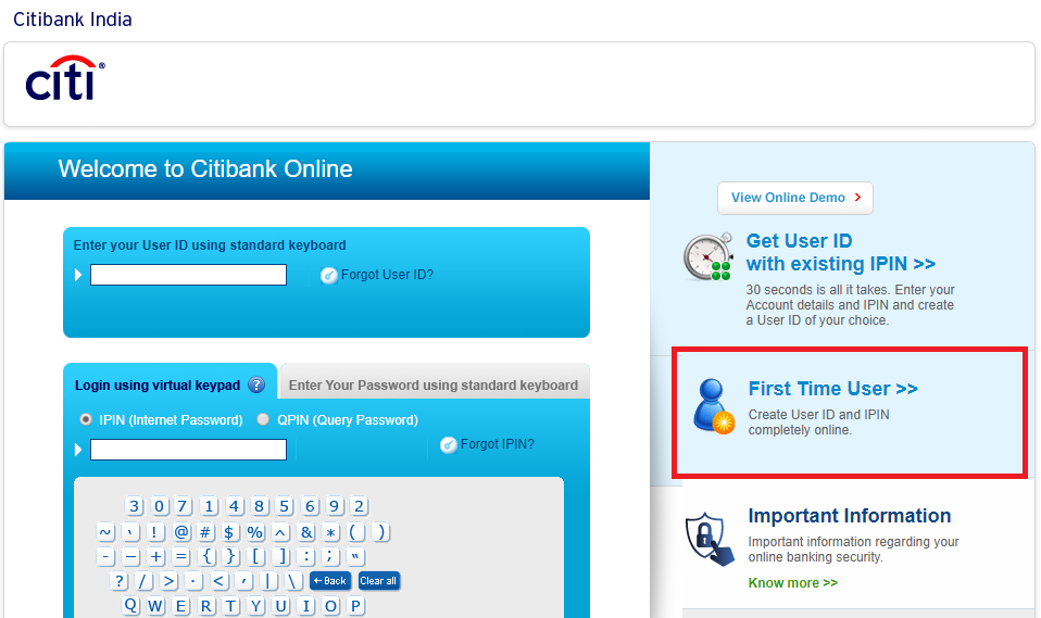 Citibank Credit Card Login, Citibank Net Banking Credit Card Login - 20 November 2020